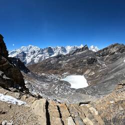 Enfin en haut à 5400m d'altitude après avoir failli mourir plusieurs fois.