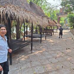 Meditation platforms overlooking the lake