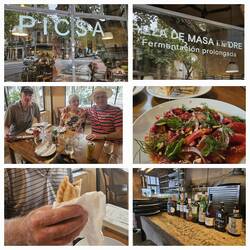 Started with focachia and roast pepper "dip" and real Empanadas
