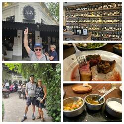 Best steaks ever and delicious wine!