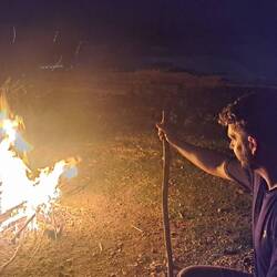 Und abends ein Lagerfeuer 😍