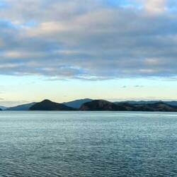 Glassy water in the channel