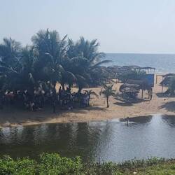 The beach