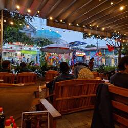 Watching the street with a craft beer, Tam Coc