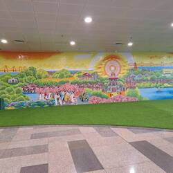 Arriving at Hanoi Airport