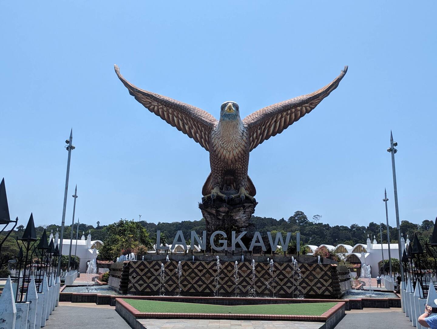 Langkawi translated roughly to brown eagle