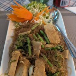 Tofu glass noodles, nice break from having rice every meal yesterday, 7/10
