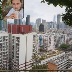 Einen Taro Milchtee im Garden Hill Park genießen