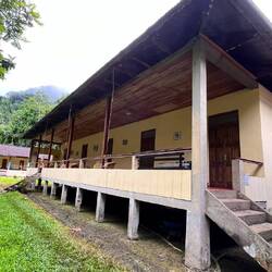Veranda in der Amazonia Lodge