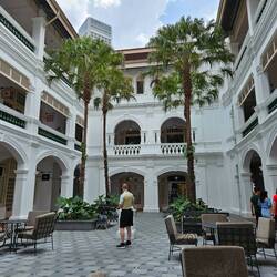 Historic Raffles Hotel. Built by the British.