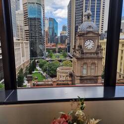 Aussicht aus dem Bahnhofcafé