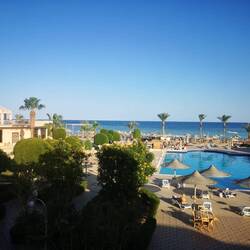 View over the main pool