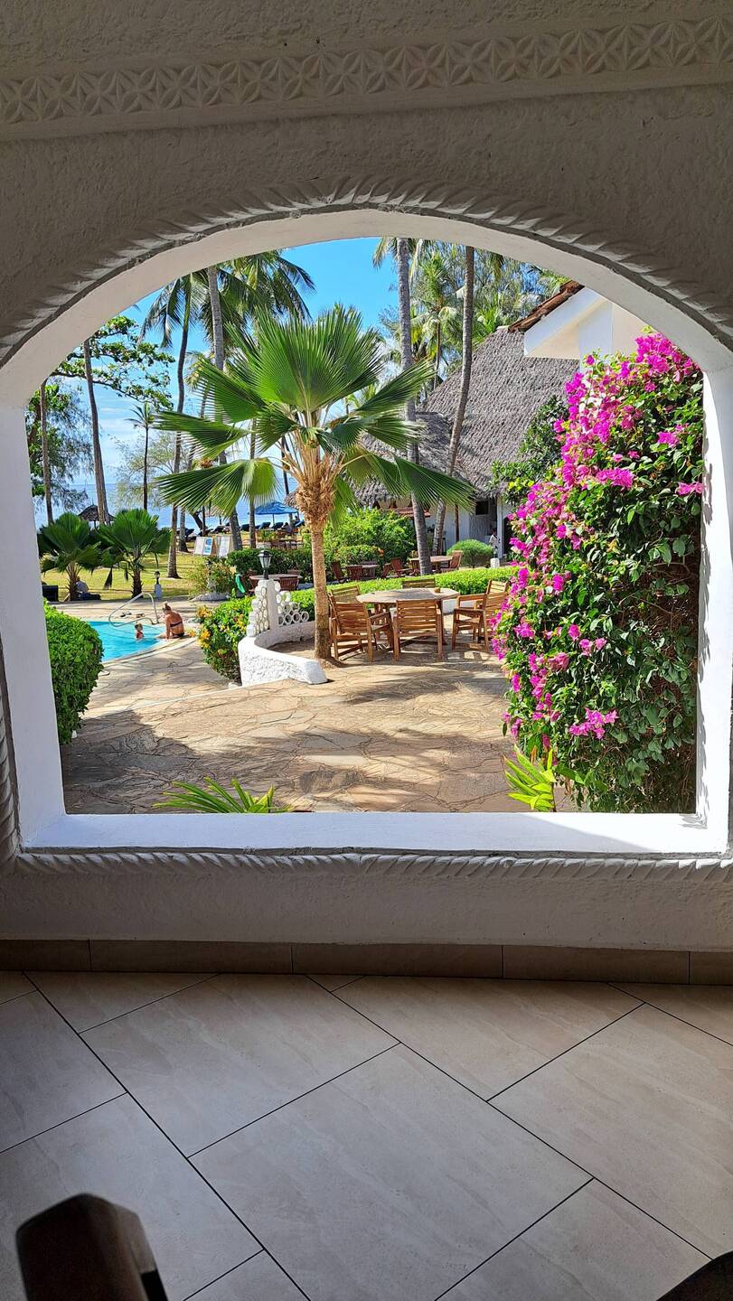 Blick aus dem Hotel-Speisesaal
