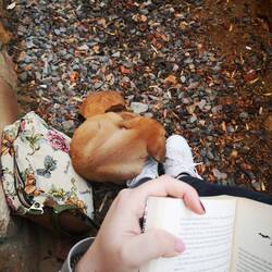 Enjoying time together in our corner