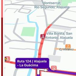 App Waze, mit Stau-Countdown links