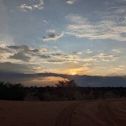 Langweiliger Sonnenuntergang