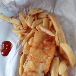 Fish and chips last night