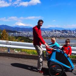 Hill was so steep that we had to leave our bicycles halfway and continue by foot to the viewpoint