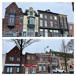 Häuserzeile am Kanal entlang