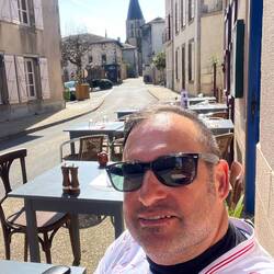 Toller Blick zum Kirchturm vom Restaurant aus