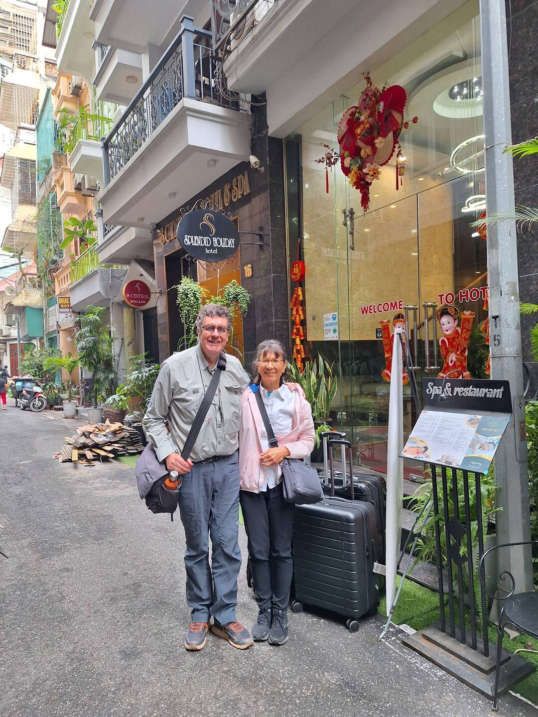 Check in at Splendid Holiday Hotel in the Old Quarter