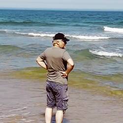 Roli sucht am Horizont Ibiza