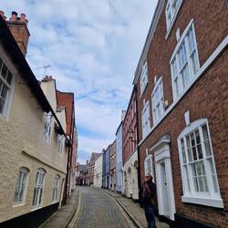 One of Chester's characterful cobbled side streets