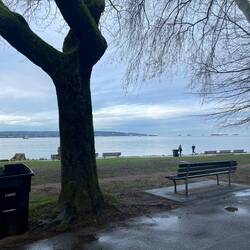 English Bay so quiet this morning