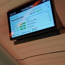 Wir erreichen Mannheim 2Minuten zu früh - die Bahn, ein Mysterium 😂