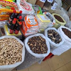 Mushroom stems, Shitake and monkey ear Mushrooms