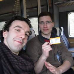 We were struck by the 'IKEAesque' nature of the train's interior.