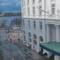 Ausblick von Stephans Zimmer, das innen genauso aussieht, aber Ausblick auf die Binnenalster