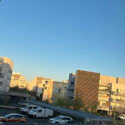 Blick heute morgen aus dem Hotel