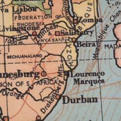 Karte im Flughafen von Windhoek