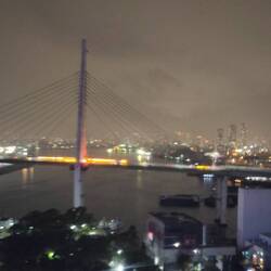 Ein toller Ausblick vom Riesenrad auf Osaka trotz Regen