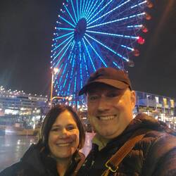 Das Riesenrad macht seinem Namen alle Ehre