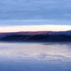 Peace River. A few month countdown before this becomes a reservoir for a new hydroelectric dam.
