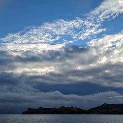 Weather cleared for the evening