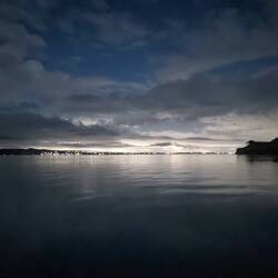 Night time glass off