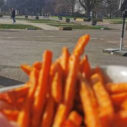 Und das neue Café im Rheinpark muss auch mal ausprobiert werden!