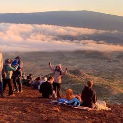 Moana Loa across the saddle