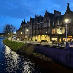 Along the River Ness in Inverness.... say that three times real fast! 😆