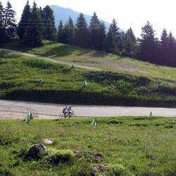 Panorama that greeted us when we awoke, our first morning on the col.