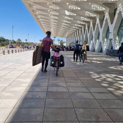 Abschied am Flughafen.