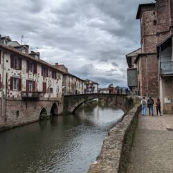 Very famous bridge, marks the start, you'll recognise from The Way film I presume.