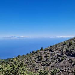 Der Teide auf Teneriffa war toll zu erkennen.