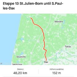 Etappe bis zum ersten Bahnhof