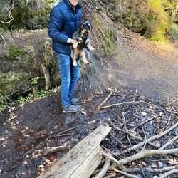 Über die Matsche wurde die Prinzessin getragen 😂