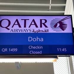 My new flight vis Doha