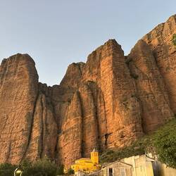 Riglos in Huesca province of Aragon autonomous region Spanish Pyrenees